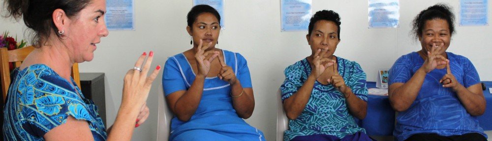 Australian Volunteer Caroline Conlon at SENESE teaching and empowering deaf students and adults